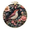 1 Set DIY Flower and Bird Embroidery Material Kit Is Suitable for Beginners and Includes Instructions. It's a Handmade Fabric Material Kit.