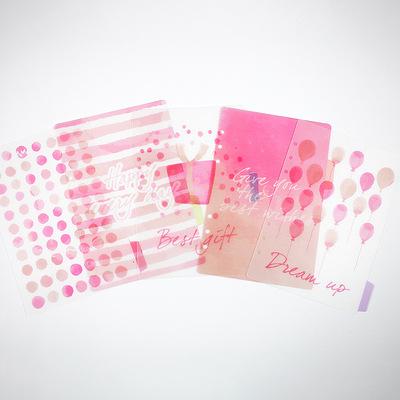A5 A6 Transparent Paper Index Divider 6 Holes For Binder Planner Notebook Stationery Notebook Paper Divider Accessories