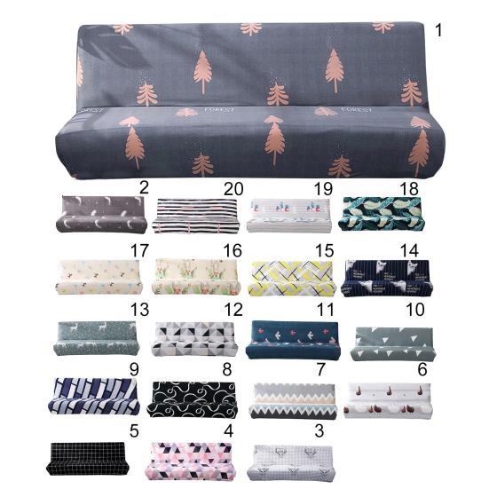 Couch Cover Smooth Easy To Install Printed Universal Armless Elastic Sofa Cover  Armless Sofa