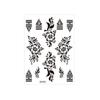 Fake Henna Tattoo Stickers India Mehndi Flower Body Art Sticker  Women/Lady/Girl