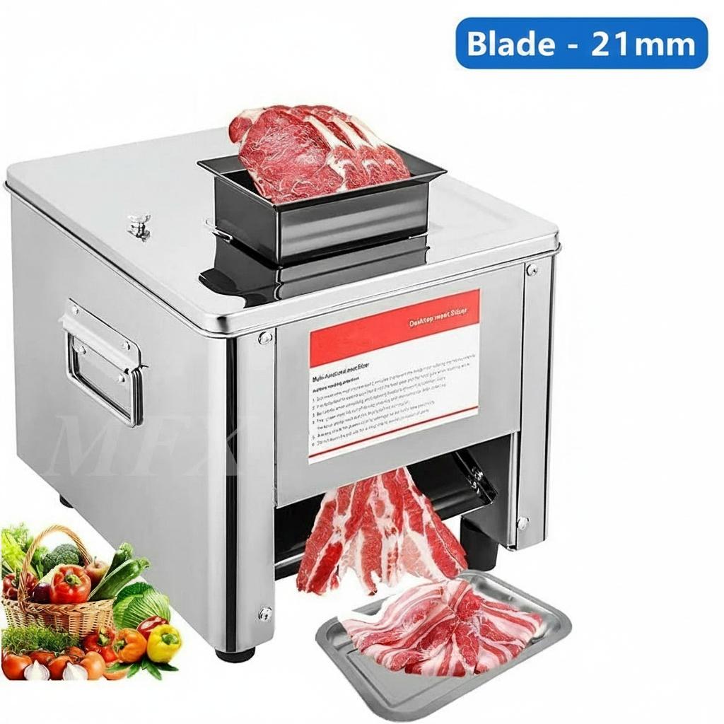 Tagliacarne 220V 850W Commerciale Acciaio Inossidabile Affettatrice per Carne Macchina Elettrica per Taglio