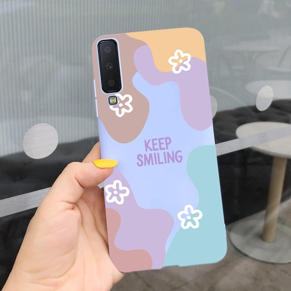 Cases For Samsung Galaxy A7 2018 Cover Silicon Fashion Phone Case Shell For Samsung A7 2018 A750 A750F 6.0" protective Bumper