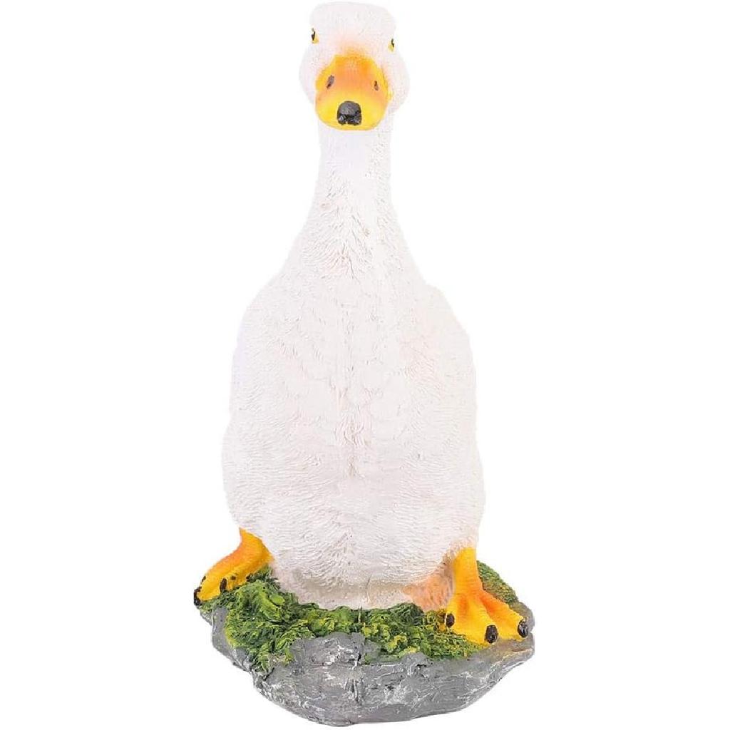 Gartendekoration Tierfigur aus Kunstharz, Ungiftige und Sichere Entenstatue, Flexible Simulation für Einkaufszentren Park Dekoration Hinterhof