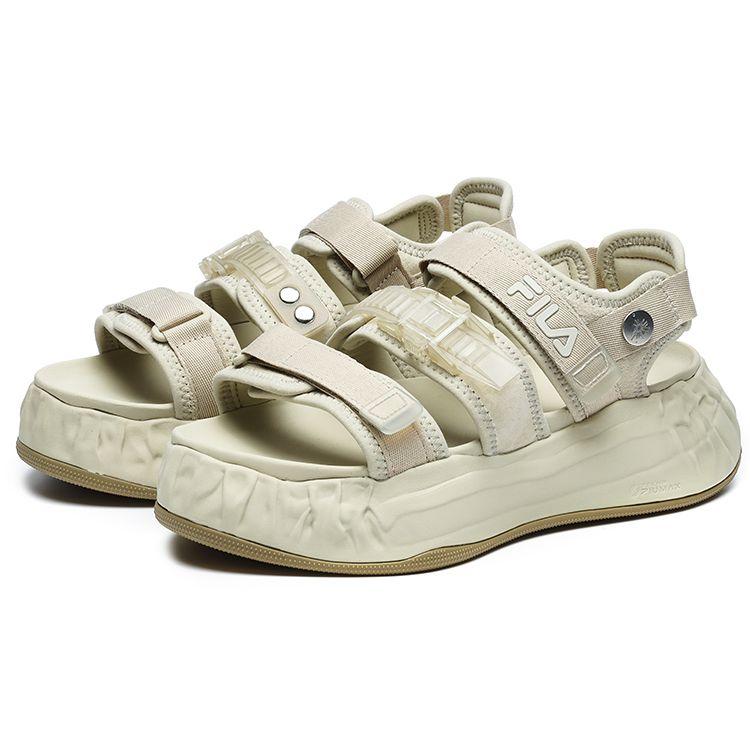 Fila X MIHARA YASUHIRO Leather FM-15 Sandal Casual Beach Sandals Men Sandals Oyster-Gray F12M224403FPB
