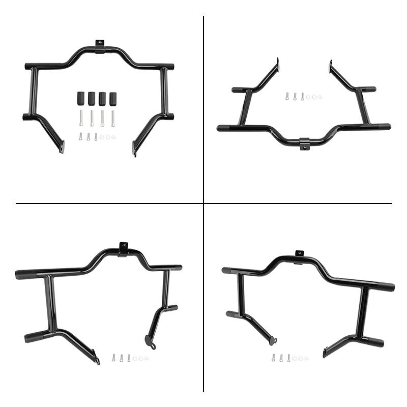 Motorcycle Front Engine Guard For Harley Touring Street Glide Road King Electra Glide 97-08 Crash Bar Highway Protection Black