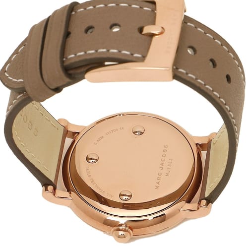 Marc Jacobs MJ1533 Women's Watch in White, Rose Gold, and Beige