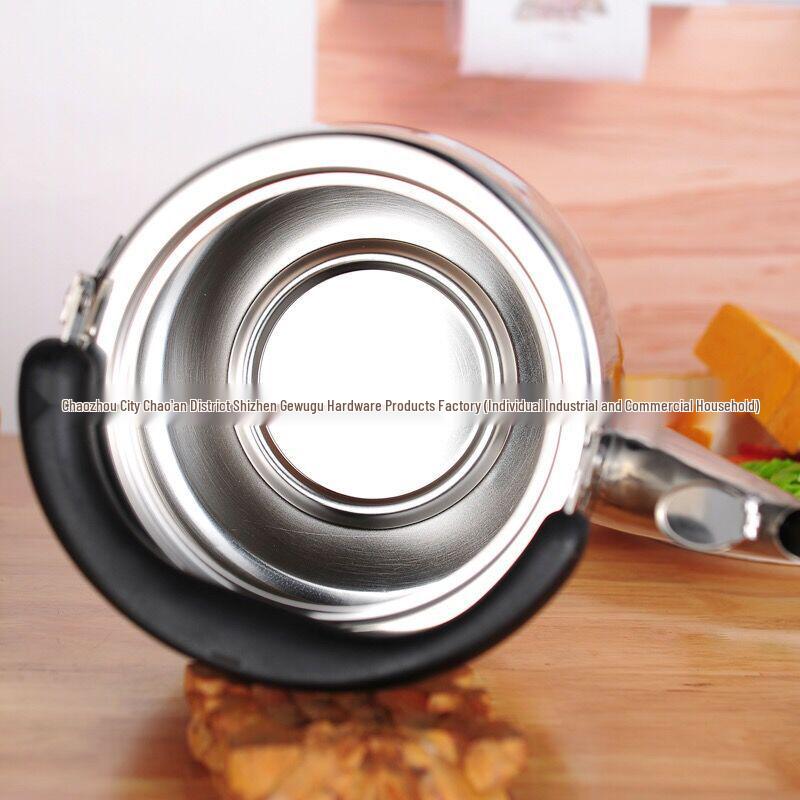 European Style Whistling Kettle - Thickened Stainless Steel for Induction and Gas Stoves, Angled Spout, Universal Design