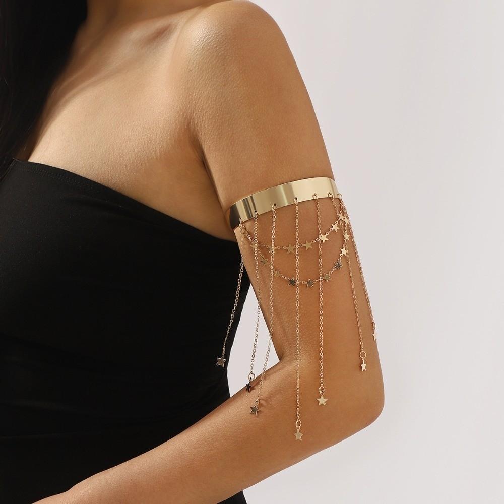Sweet Fringe Arm Cuff Bracelets Adjustable Open Upper Arm Bracelet  Arm Accessories