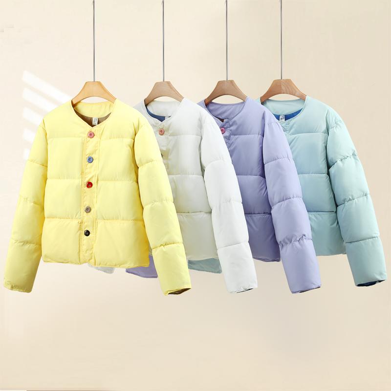 Fashion Winter Short Coat Female Warm Parkas Single Breasted Thick Loose Women Jackets
