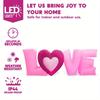 Joyfy 9 FT Long Valentine Inflatable Love Letters with Build-in LED Lights Holiday Decor for Wedding Propose Party Supplies