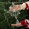Christmas Tree Top Ornament Metal Star Shaped Tree Toppers Irregular Decoration for Home and Mall Parties Supplies