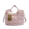 Bubble Fabric Large Capacity 2025 New Summer Pendant Popular This Year Simple Portable Shoulder Messenger Bag