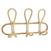 Rattan Coat Rack with Hooks Decorative Storage Organizer for Towels Clothes Hanger for Entryway or Bedroom Decoration