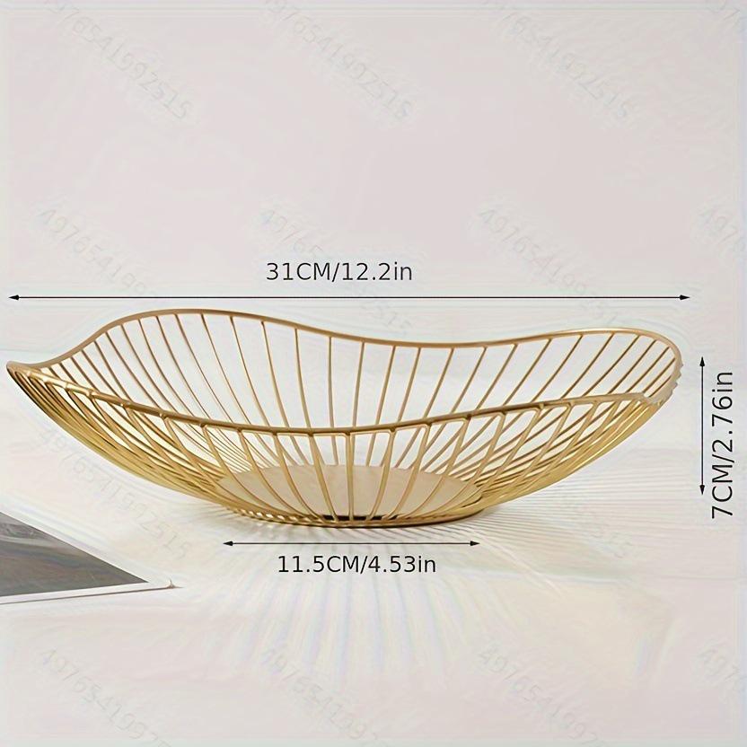 Cesto Portfrutta Minimalista Nordico in Ferro Battuto - Decorazione Creativa per Soggiorno per Snack e Caramelle