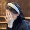 Korean Rhinestone Satin Headband: Elegant Solid Color Hair Accessory for Women