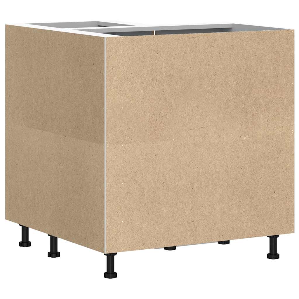 Corner Base Kitchen Cabinet Lucca Grey Sonoma Glued Wood