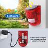 Rechargeable Solar Alarm Multifunctional Solar Charging Alarm Solar Lamps  Field Security
