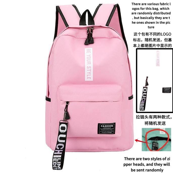 Fashi Trend Backpack Backpack for Men and Women Junior High School High School Student Bag Large Capacity Korean Versi of Th