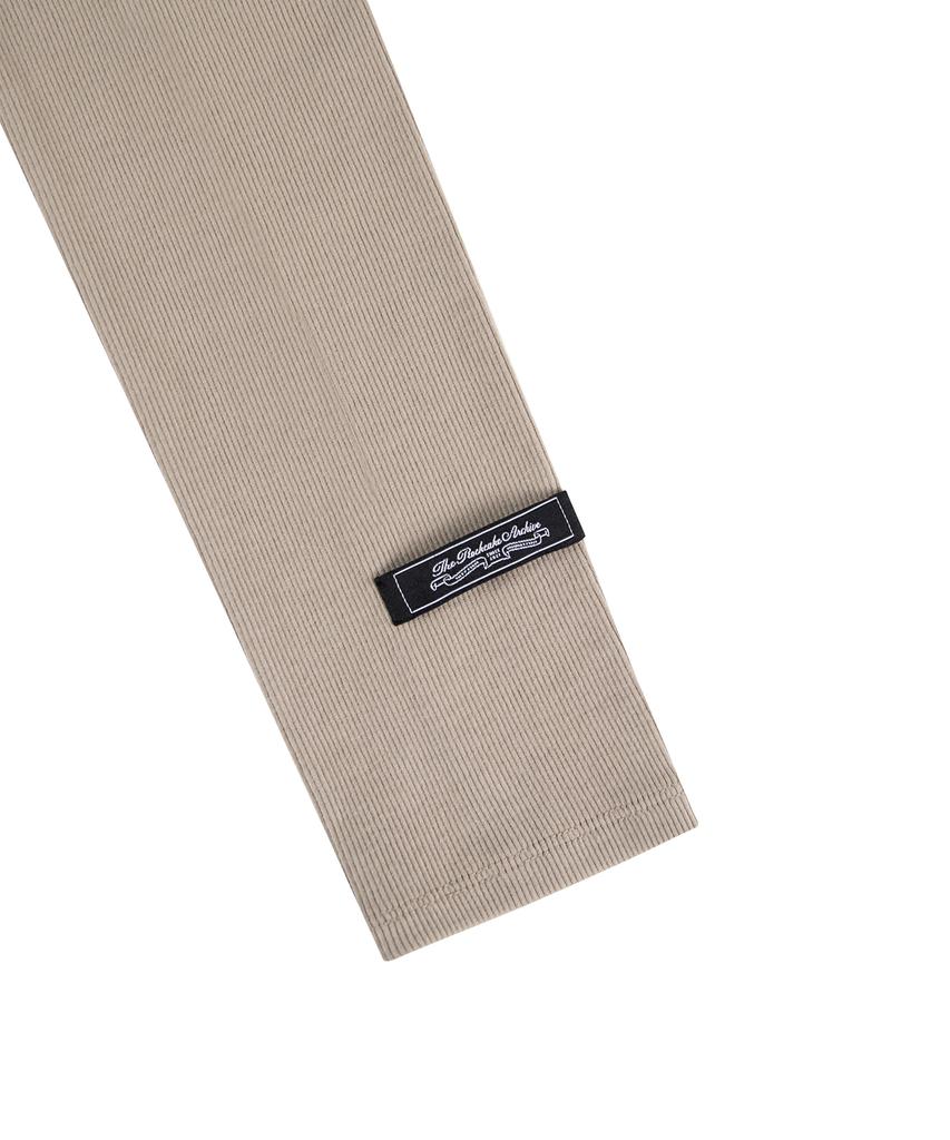 ROCKCAKE Snap Button Unbalanced Top - Beige