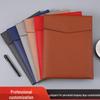 A4 Waterproof Leather Document Bag - Large Capacity Business Briefcase