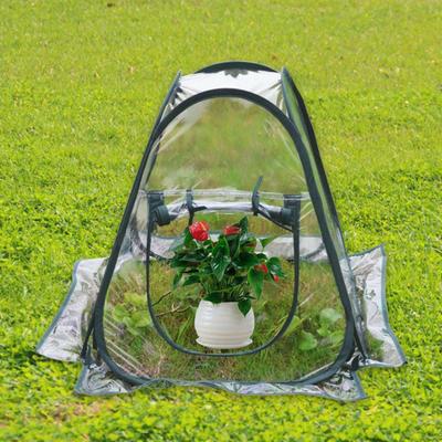 Mini Greenhouse Cover Portable Flowerpot Shelter Indoor Outdoor Sunshine Room Clear PVC