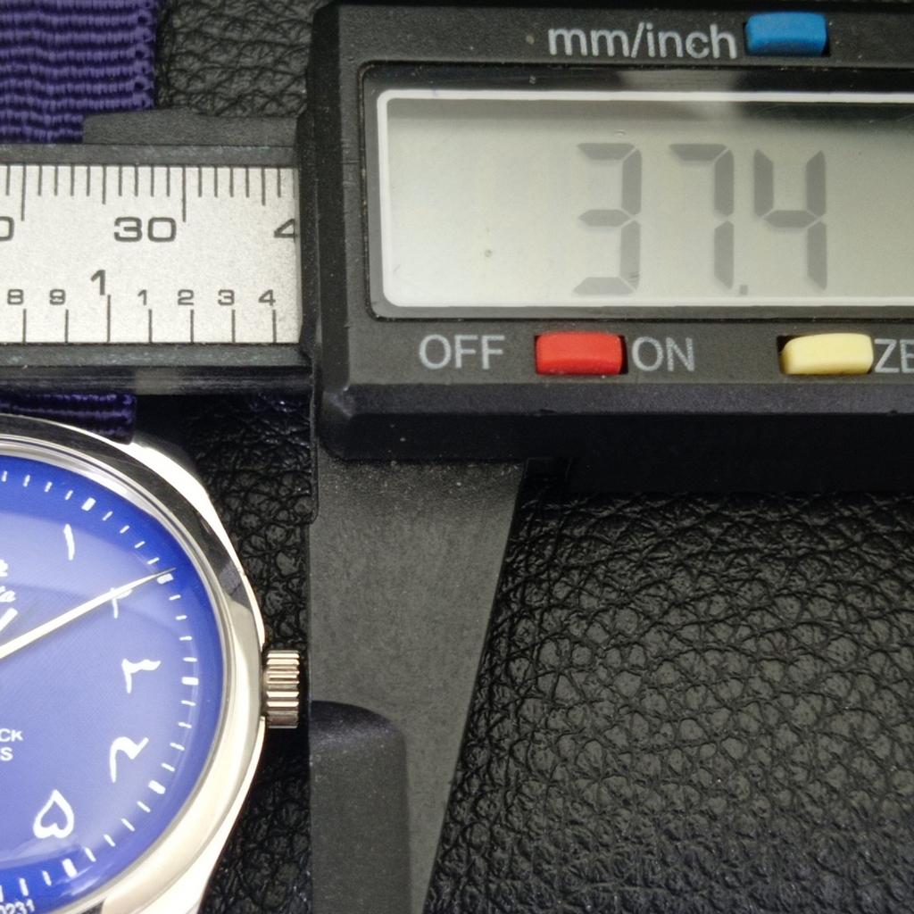 VINTAGE HMT JANATA HAND-WINDING INDIAN MENS BLUE COLOR DIAL WATCH a702058-5 R208-a702058