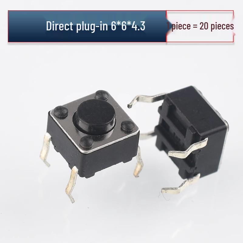 2-Pin SMT DIP Tactile Micro Switch (3x4x2/3x6x4.3/4x4x1.5/6x6x5)