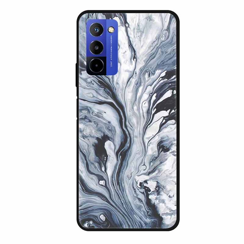 Für Wiko 10 Hülle Marmor 6,75" TPU Weiches Silikon Rückseite Handyhülle für Wiko 10 Wiko10 Coque Cartoon Antischock Stoßfest Funda