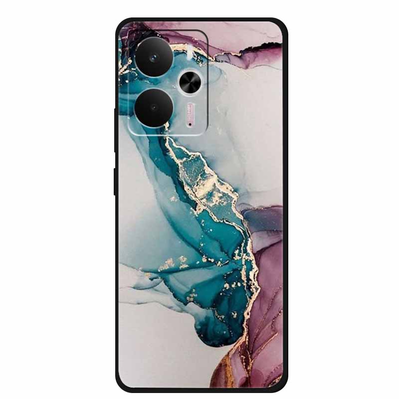 For Realme 14 Phone Case Realme14 Marble Back Cover TPU Silicone Soft Cases For OPPO Realme14 5G Capa 6.67" Coque Funda Shell