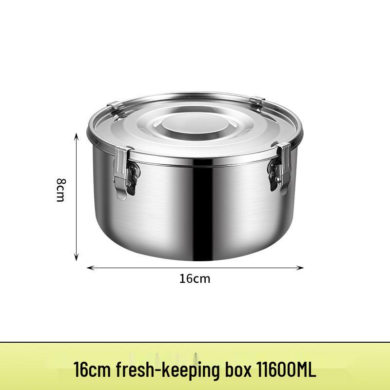 304 Stainless Steel Leak-Proof Korean Bento Lunch Box Set - 3-Piece Fresh-Keeping Containers