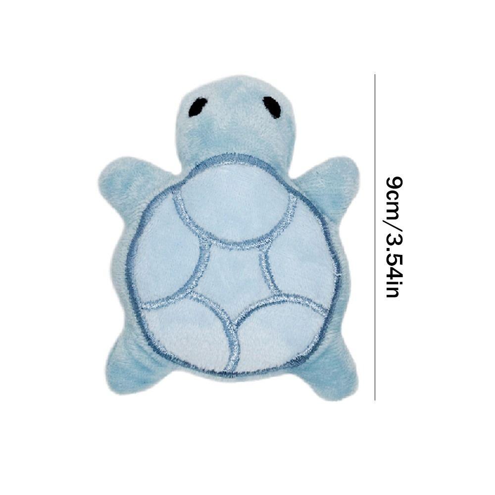 Lustiges Fleece-Schildkröten-Hundespielzeug Bissfest Spaß Spielen Vokalisation Haustierspielzeug Mini Interaktives Quietsch-Welpenspielzeug Katze & Hund