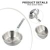 Small Skillet Egg Pan 316 Stainless Steel Sauce Pan for Butter and Frying