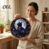 Cute Animal Decoration Black Cat Diamond Art Kits for Adults Beginners, DIY Material Package, Healing Craft Hobby Painting Set Home Wall Decor