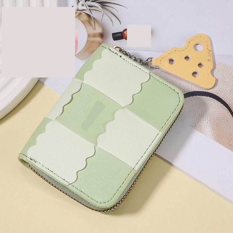 

1pcs Card bag for women, large capacity, multiple card slots, change weaving, anti magnetic wallet, integrated document storage