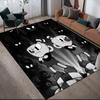 Cuphead Flannel Pattern Square Carpet,Area Rug,Carpet Rug for Living Room Bedroom Sofa Playroom Decor,Non-slip Floor Mat