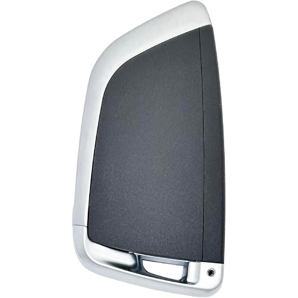 Replacement Keyless Entry Key Fob Case Cover Fit for BMW 1 3 5 Series X3 X5 X6 Z4 328i Z4 M5 M6 F10 F15 E90 E92 E93 Key Fob Shell (Silver)