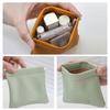 Pu Leather Makeup Storage Bag Waterproof Small Cosmetic Pouch Mini Short Wallet Bag Coin Purse Key Earbuds Credit Card Holder