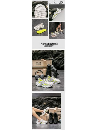 Męskie lekkie sneakersy EVA Casualowe klapki outdoorowe z wyjmowaną wkładką - Proste buty plażowe