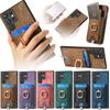 Ring Leather Magnetic with Card Holder Phone Case for Samsung Galaxy S23 FE S24 S22 Ultra Plus M53 M33 A55 A25 A35 A15 A05 Cover