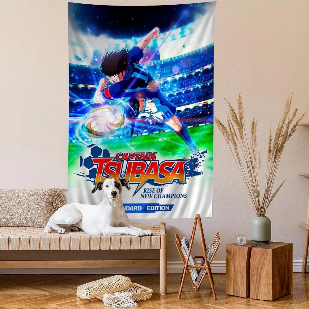 Football Manga Captain Tsubasa Hanging Bohemian Tapestry Bohemian Wall Tapestries Mandala Kawaii Room Decor