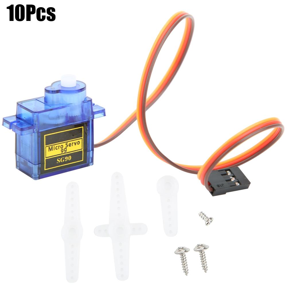 10Pcs SG90 9G Micro Servo Motor Accessory for 6CH RC Helicopter Airplane Controlsblue