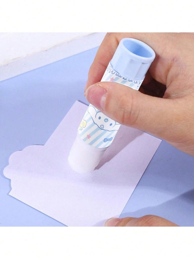1/2/3Pcs Sanrio High-Strength Adhesive Glue Stick, Cute Diy Crafting & Journaling Accessory, Random Color