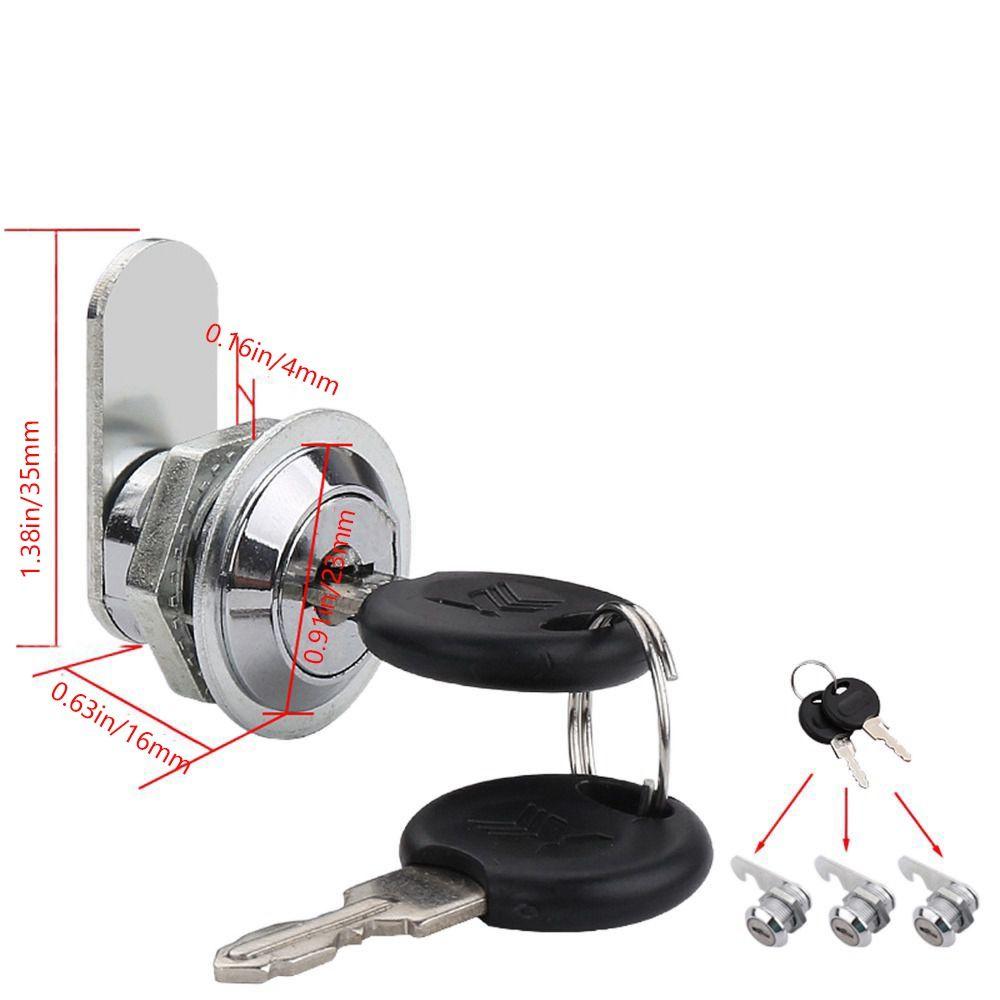 

Security 1Pcs Drawer Door Cupboard Cabinet Padlock Pannlart Locker Furniture Hardware 16mm-Same Key