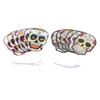 12pcs Day of The Dead Mask with Elastic Band Attractive Halloween Mask for Halloween Party Horror