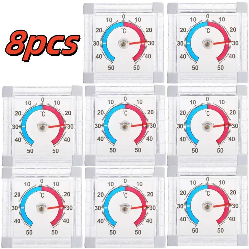 1~10pcs -50°C~50°C Temperature Thermometer Window Indoor Outdoor Wall Garden Home Graduated Disc Measurement Multimeter