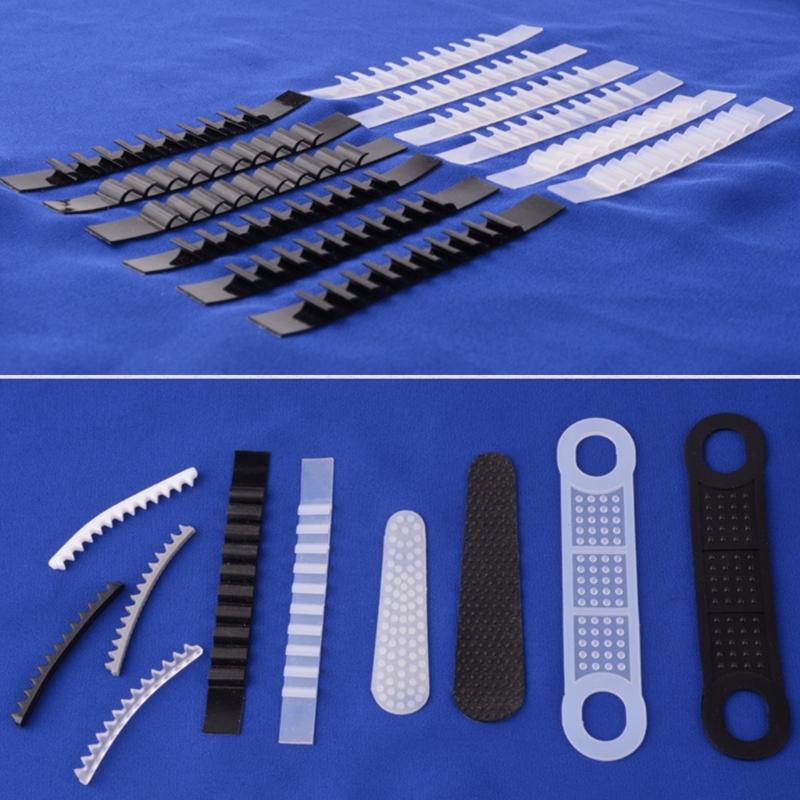 Set of 100 Flexible Clothing Storage Covers Unique Cover Clothes Hanger Clip Adhesive Strips for Clothes Hanger