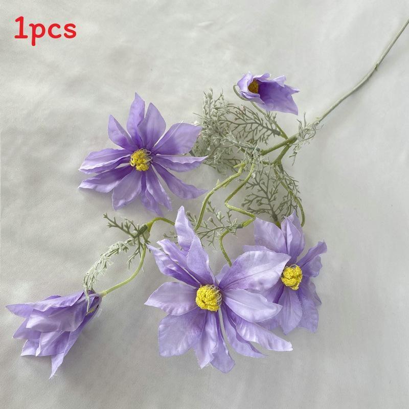 Realistic Purple Silk Wedding Flowers For Ceiling Decor Home Office Arrangement