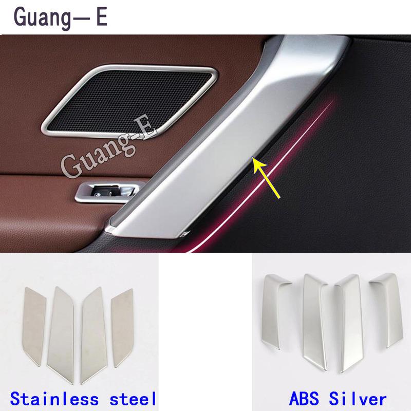 For VW Volkswagen Touran L 2016 2017 2018   Car Cover ABS Chrome Stick Handshake ide Door Armrest Handrail Trim Frame