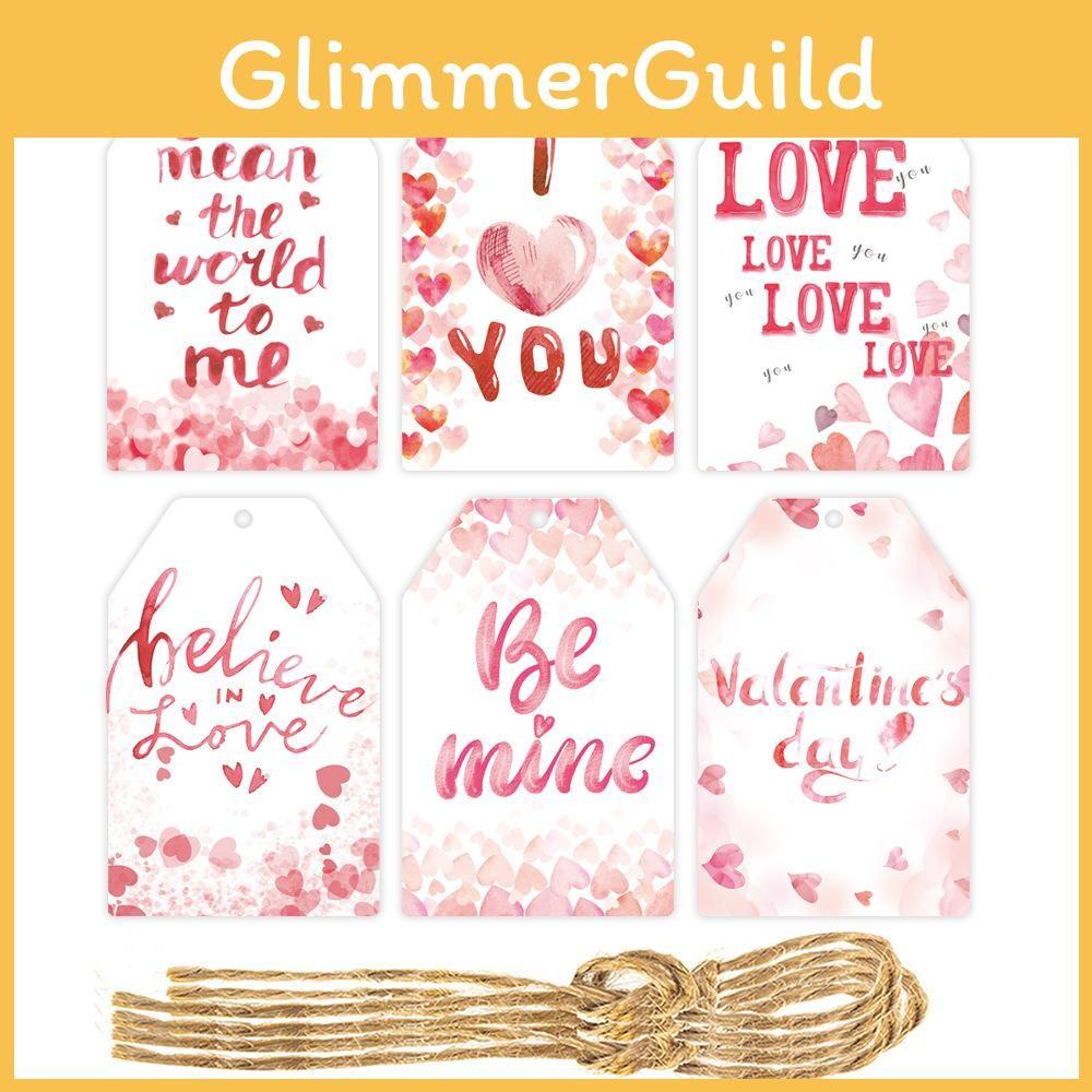 Day Celebration Valentines Paper Hang Tag Pendant For Daily Party Decoration