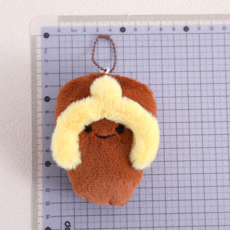 Squeaky Slipper Plush Doll Keychain Charm